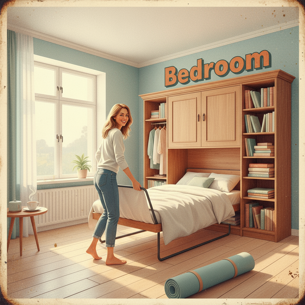 Półkotapczan – sprytne łóżko w szafie, które zmienia Twoje mieszkanie w oazę komfortu