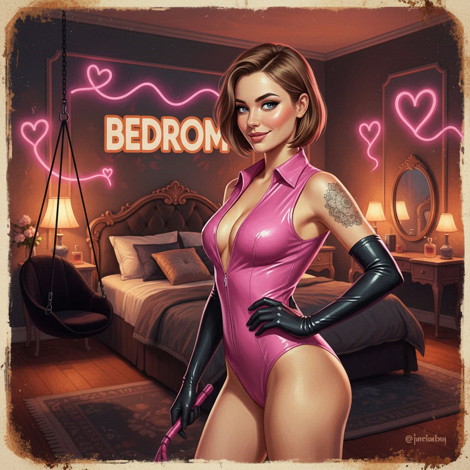 Ponętna Dominatrix w Różowym Lateksie: Jak Wyrazić Swoją Siłę i Seksapil w Sypialni