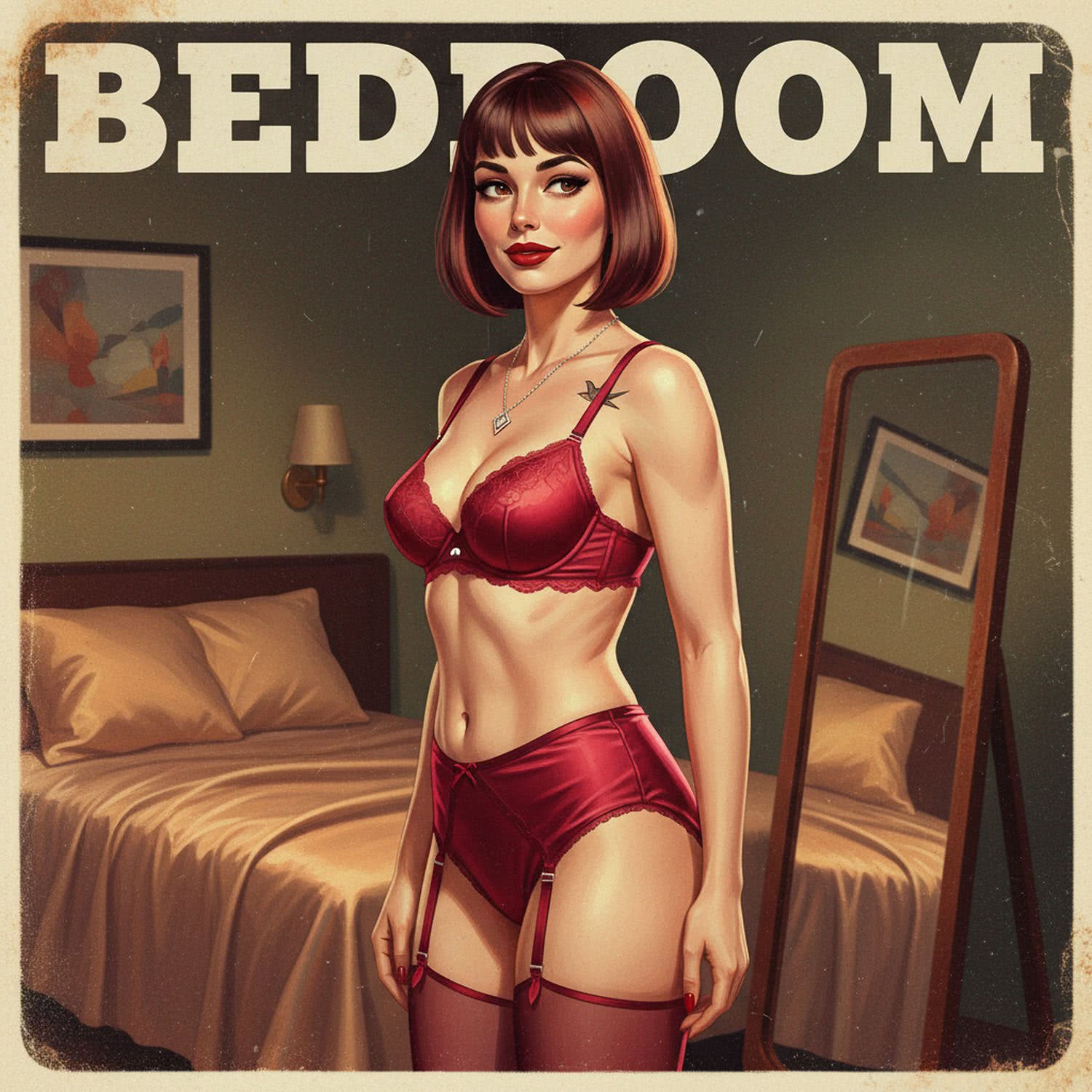 Ponętna Francuzka w Rubinowej Halki: Tajemnice Seksapilu w Sypialni