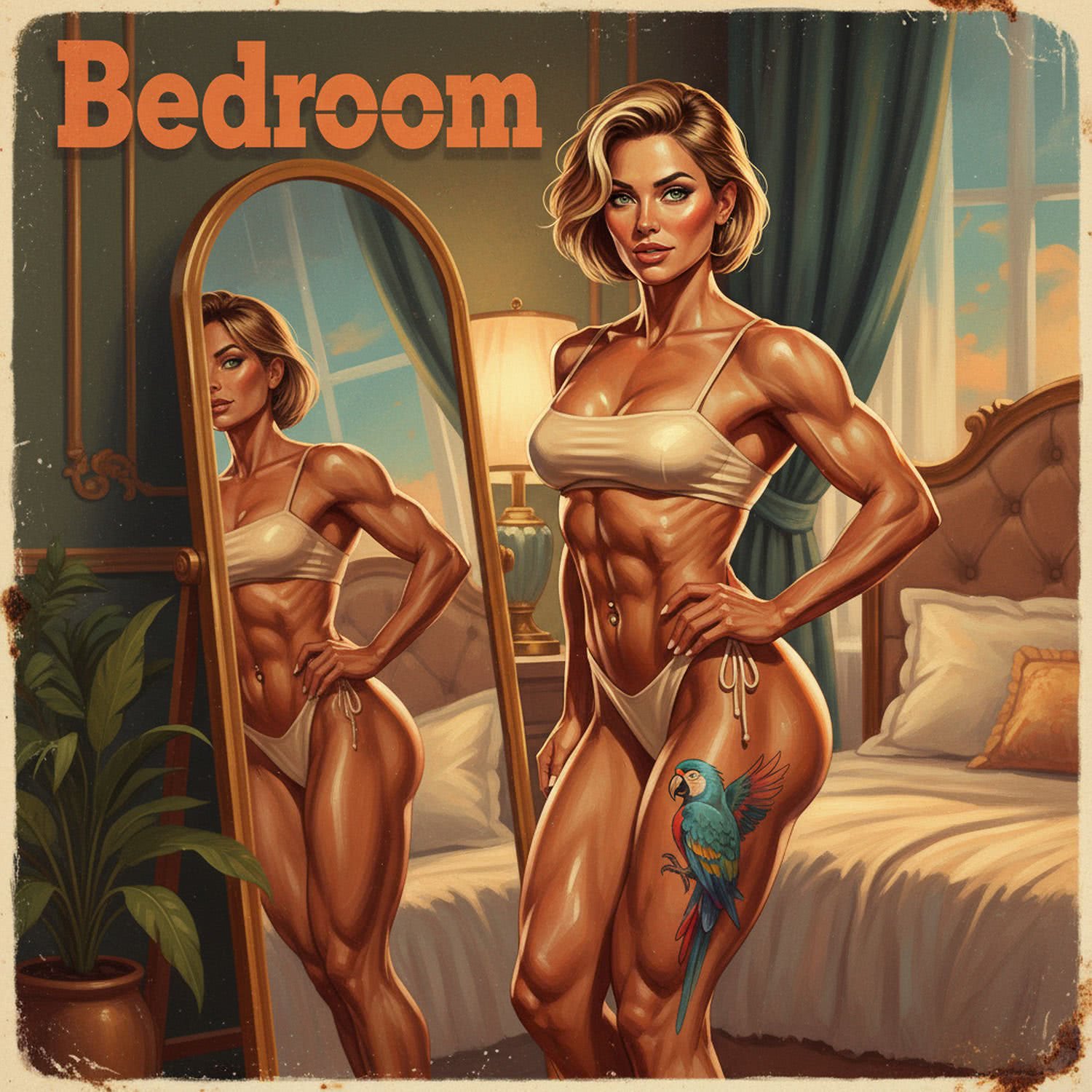 Odważny Seksapil w Szampanowej Bieliźnie: Jak Stań Się Kusząco Atletyczną w Sypialni