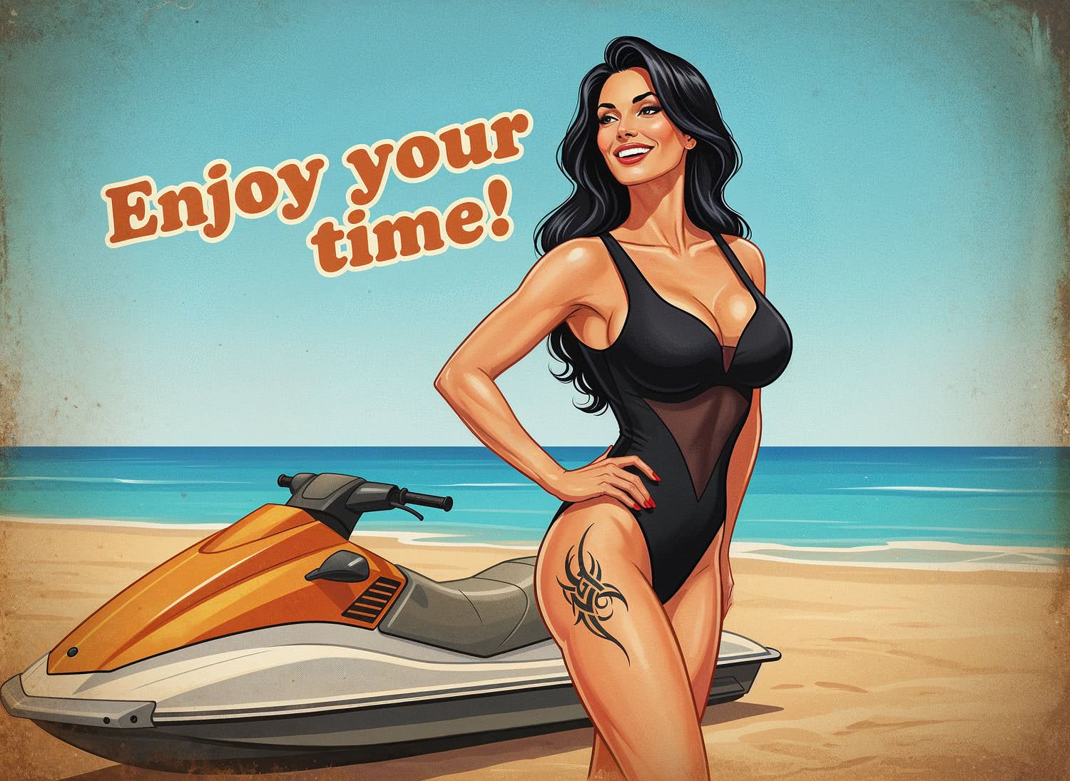 Monokini z mesh, który łączy sport z zmysłową elegancją