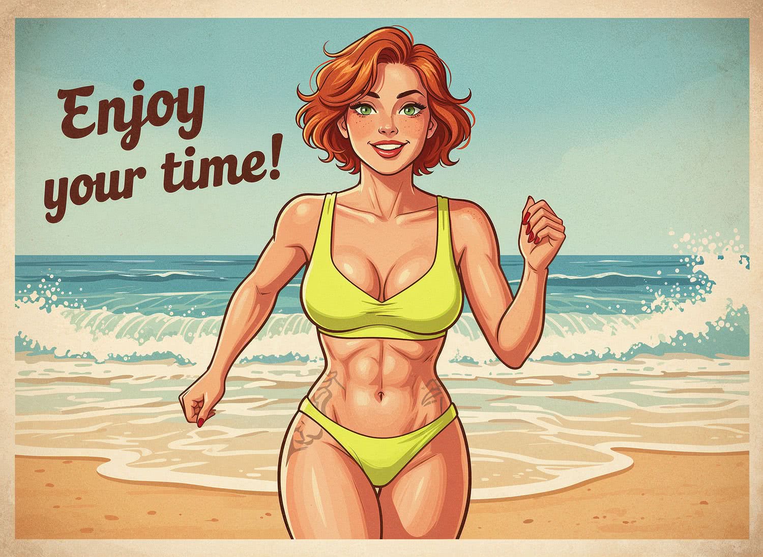 Neonowy Żółty Bikini, Który Rozświetla Plażowe Przygody i Podkreśla Twoją Unikalną Energię